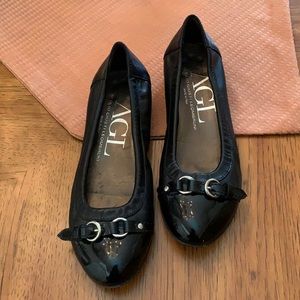 Womens AGL Black Ballet slippers